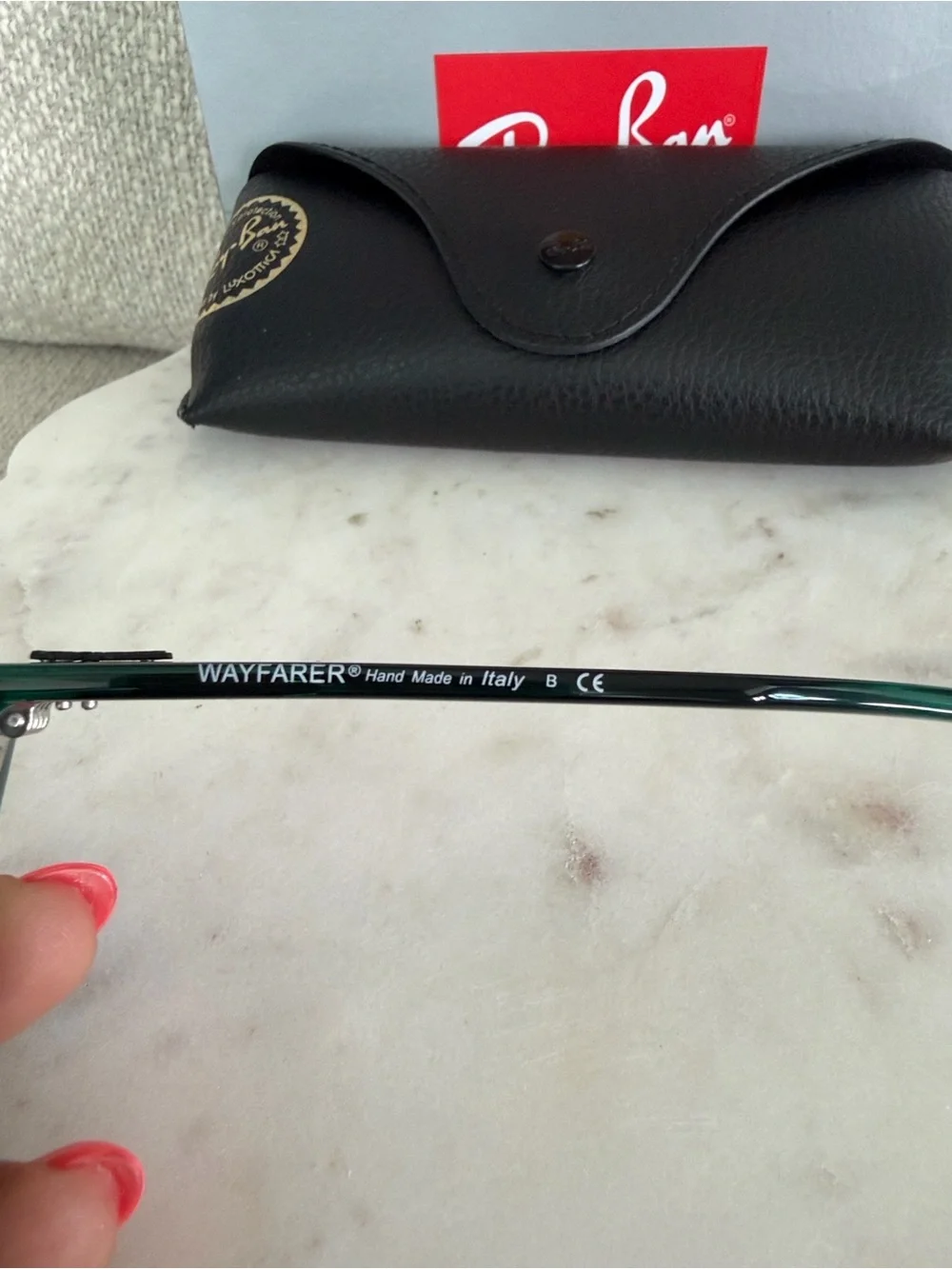 Brand New Ray-Ban Wayfarer Colorbock Transparent Vert